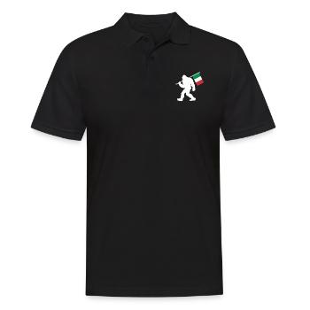 Italien - Männer Poloshirt - Schwarz - Vorne - Kai (181cm)