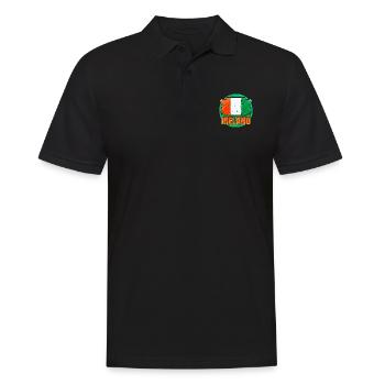 Irland - Männer Poloshirt - Schwarz - Vorne - Kai (181cm)
