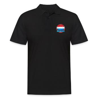Luxembourg - Men's Polo Shirt - black - Front - Kai (181cm)