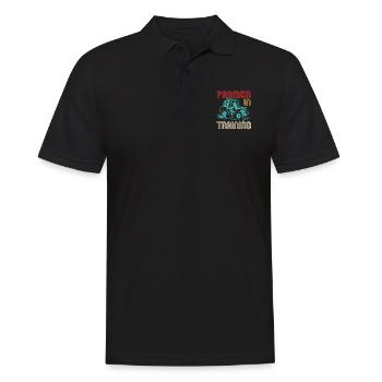 Traktorliebhaber Lustiges Traktorgeschenk - Männer Poloshirt - Schwarz - Vorne - Kai (181cm)