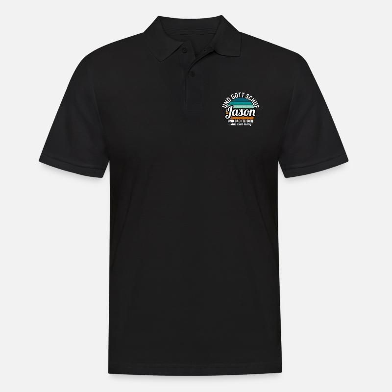 Jason - Männer Poloshirt - Schwarz