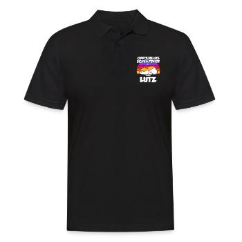 Offizielles Schlafshirt Von Lutz - Männer Poloshirt - Schwarz - Vorne - Kai (181cm)