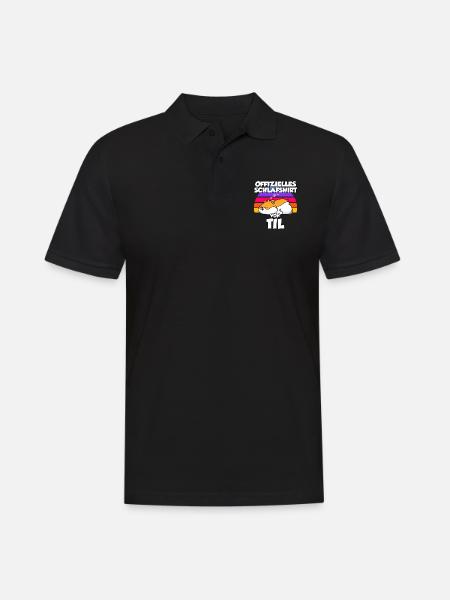 Offizielles Schlafshirt Von Til - Männer Poloshirt - Schwarz