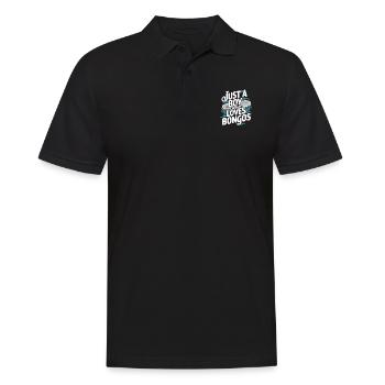 Bongo Musik Geschenk - Männer Poloshirt - Schwarz - Vorne - Kai (181cm)