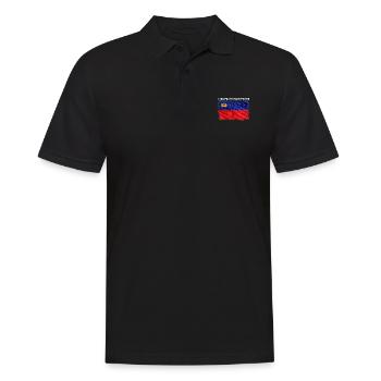 Liechtenstein - Männer Poloshirt - Schwarz - Vorne - Kai (181cm)