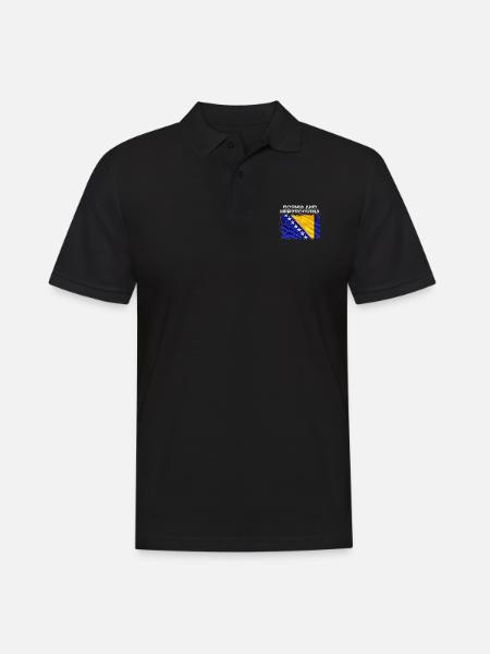 Bosnie-Herzégovine - Polo Homme - noir
