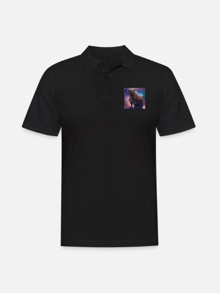 Capybara - Men's Polo Shirt - black