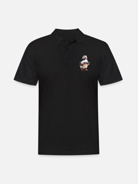 Puffin - Men's Polo Shirt - black