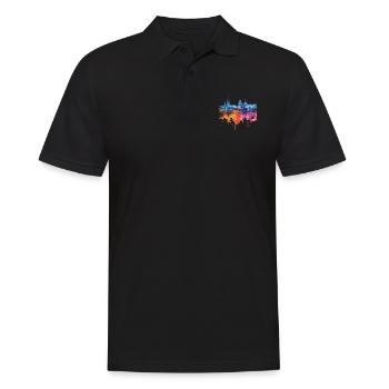 Hirschberg - Männer Poloshirt - Schwarz - Vorne - Kai (181cm)