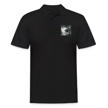 Klavier - Männer Poloshirt - Schwarz - Vorne - Kai (181cm)