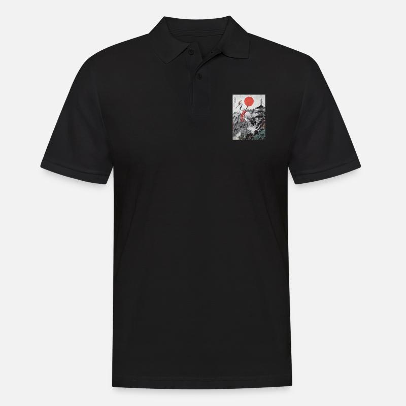 Samurai - Männer Poloshirt - Schwarz