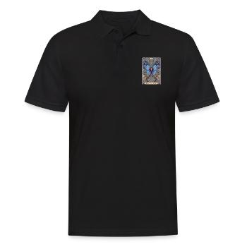 Tarotkarte - Männer Poloshirt - Schwarz - Vorne - Kai (181cm)