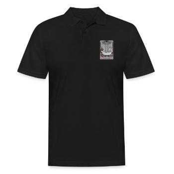 Tarotkarte - Männer Poloshirt - Schwarz - Vorne - Kai (181cm)