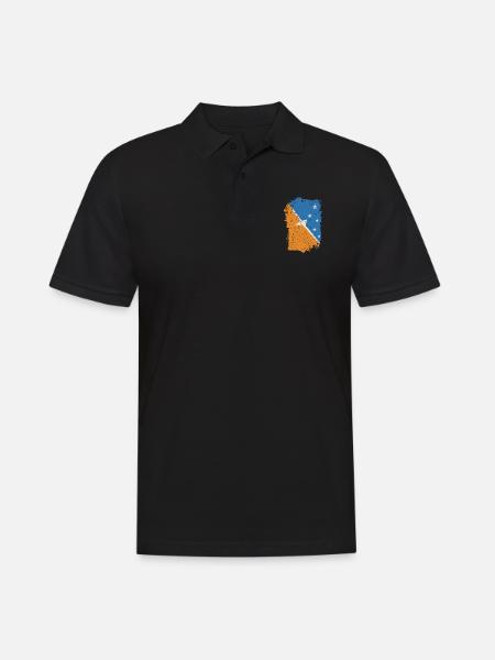 Feuerland - Männer Poloshirt - Schwarz