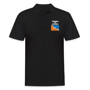 Feuerland - Männer Poloshirt - Schwarz - Vorne - Kai (181cm)