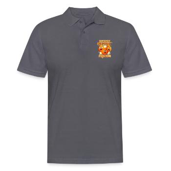 Chicken Nugget - Männer Poloshirt - Anthrazit - Vorne - Nico (186cm)