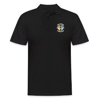 Deux phoques drôles sceaux amis pour toujours - Polo Homme - noir - Devant - Kai (181cm)