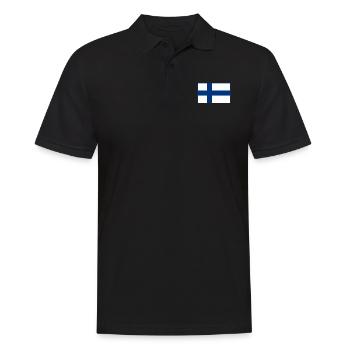 Drapeau de la Finlande - Polo Homme - noir - Devant - Kai (181cm)