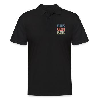 Vintage Retro Roevember Shirt Cadeau - Polo Homme - noir - Devant - Kai (181cm)