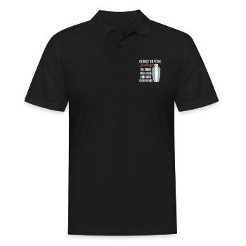 Be Nice To You Bartender Shirt Gift Bartender - Polo Homme - noir - Devant - Kai (181cm)