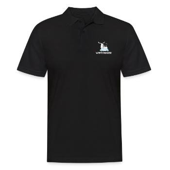 winterbader eisbader cool arktis winter schwimmen - Männer Poloshirt - Schwarz - Vorne - Kai (181cm)