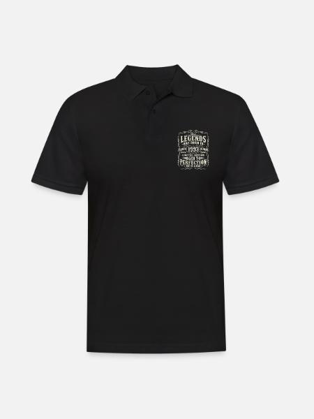 Jahrgang 1993 geboren Legenden Geburtstag Geschenk - Männer Poloshirt - Schwarz