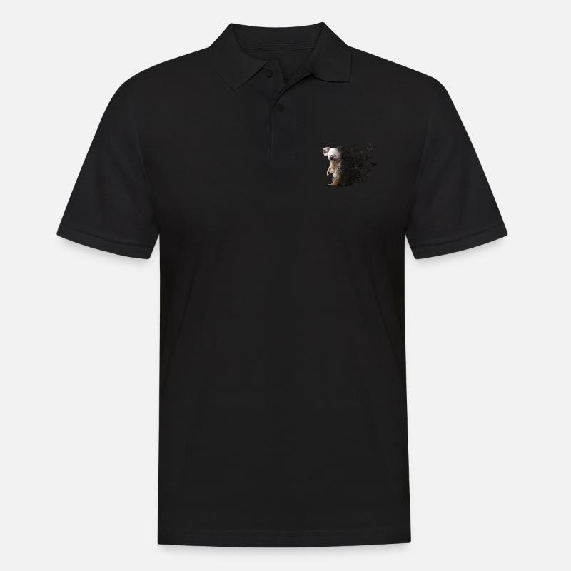 Koala - Männer Poloshirt - Schwarz
