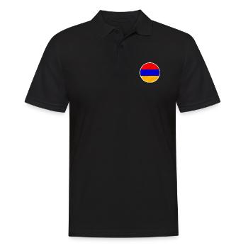 Armenia Armenien Armenisch Flagge Stolzer Armenier - Männer Poloshirt - Schwarz - Vorne - Kai (181cm)