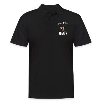 OBV - J’peux pas j’ai TENNIS #4 Edition limitée - Polo Homme - noir - Devant - Kai (181cm)