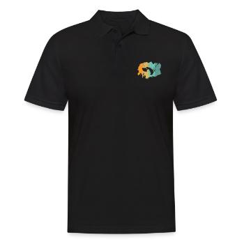 Kitesurfing - Männer Poloshirt - Schwarz - Vorne - Kai (181cm)
