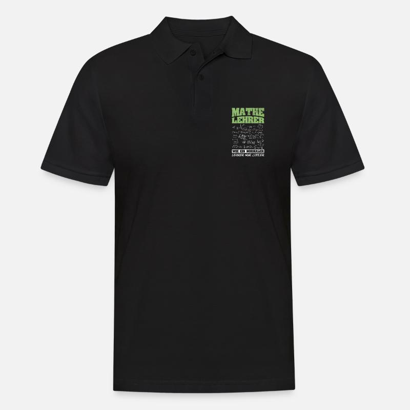Mathematiker Mathematik Lehrer - Männer Poloshirt - Schwarz