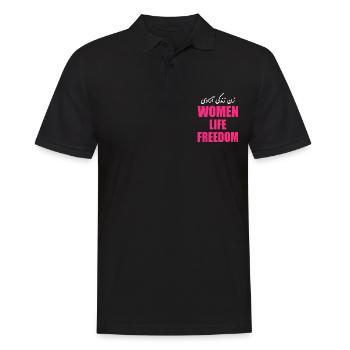 Women life freedom - Men's Polo Shirt - black - Front - Kai (181cm)