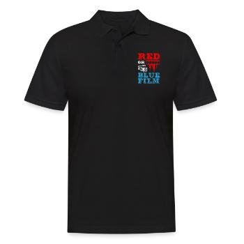 Film rouge ou bleu - Polo Homme - noir - Devant - Kai (181cm)