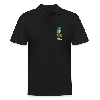 L'Ukraine est dans mon ADN/idée cadeau - Polo Homme - noir - Devant - Kai (181cm)