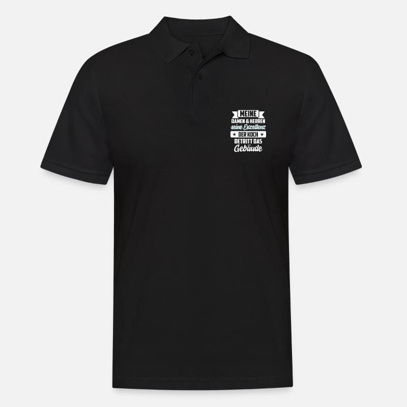 Koch kochen - Männer Poloshirt - Schwarz