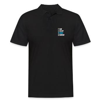 Saut en longueur Saut en longueur Saut de poumon Saut - Polo Homme - noir - Devant - Kai (181cm)