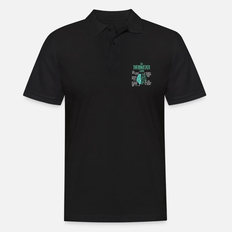 Computer scientist computer science programmer nerd geek - Men's Polo Shirt - black