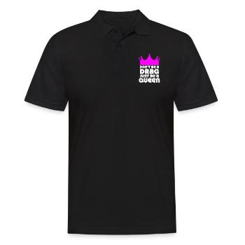 Drag Queen Geschenk Transsexuell Pride LGBT Gender - Männer Poloshirt - Schwarz - Vorne - Kai (181cm)