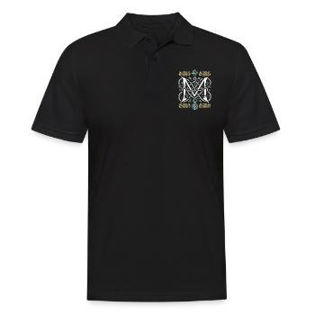 M - Männer Poloshirt - Schwarz - Vorne - Kai (181cm)