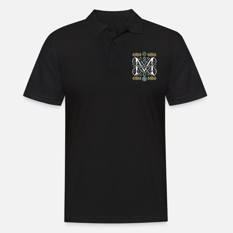 M - Männer Poloshirt - Schwarz