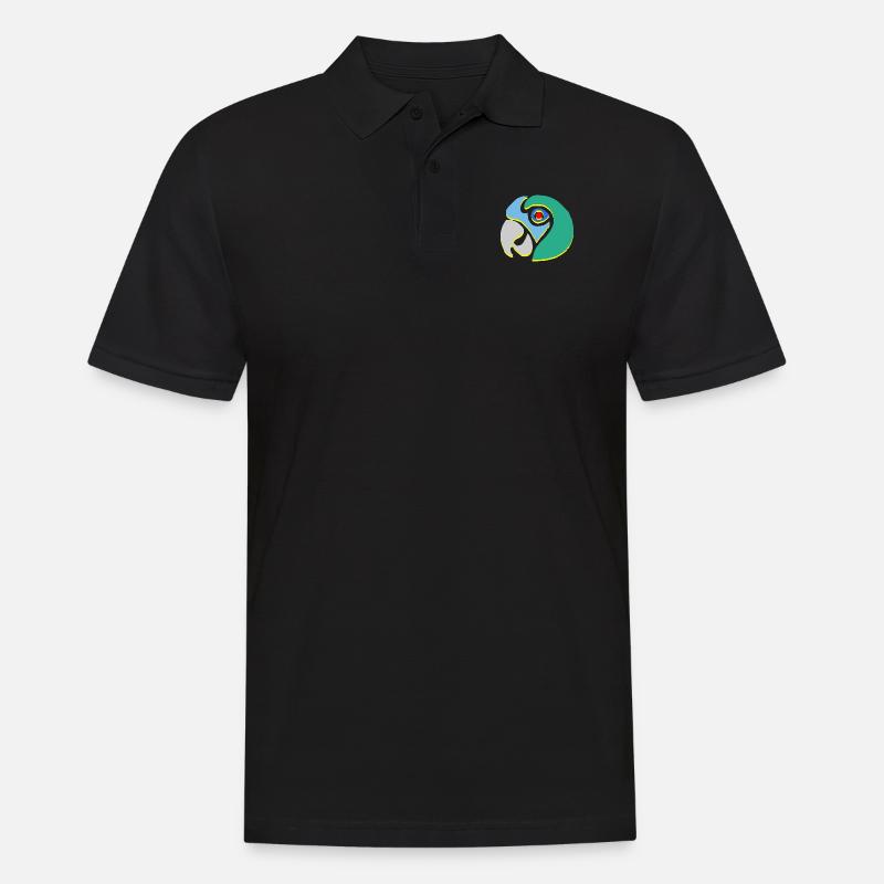 Perroquet - Männer Poloshirt - Schwarz