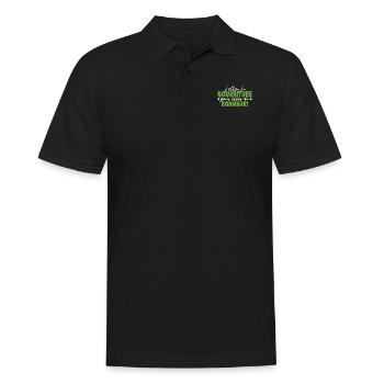 J'utilise La Nourriture Pour Créer Du Bonheur - Polo Homme - noir - Devant - Kai (181cm)