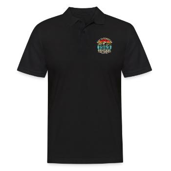 Vieilli À La Perfection 1969 Original - Polo Homme - noir - Devant - Kai (181cm)