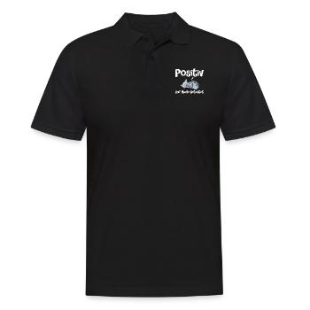 Positiv Auf Müde Getestet - Männer Poloshirt - Schwarz - Vorne - Kai (181cm)