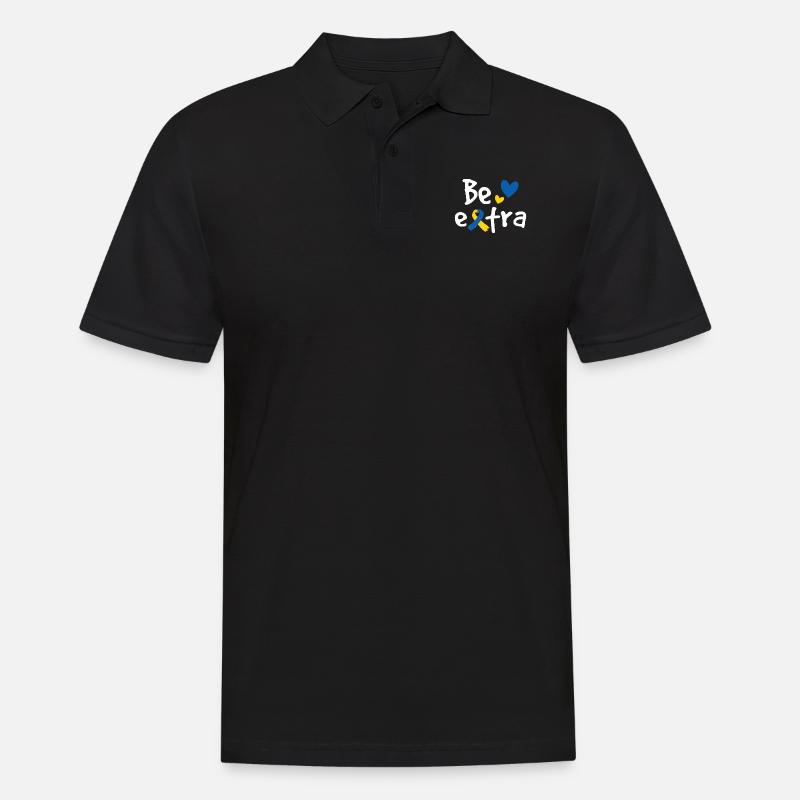 Seien Sie extra - Männer Poloshirt - Schwarz