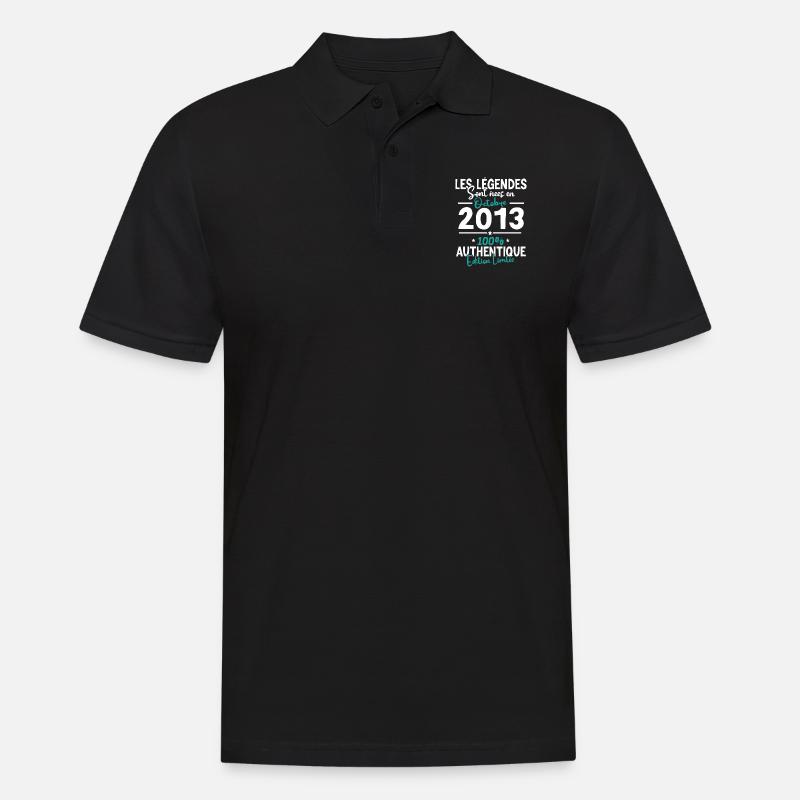 Legends October 2013 - 10 years - Men's Polo Shirt - black