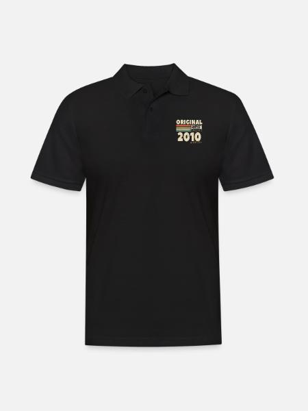 Cadeau Millésime 2010 - Polo Homme - noir