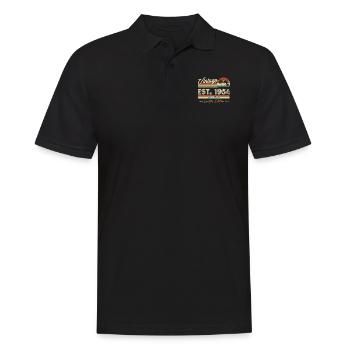 Vintage 1964 Birthday Gift - Men's Polo Shirt - black - Front - Kai (181cm)