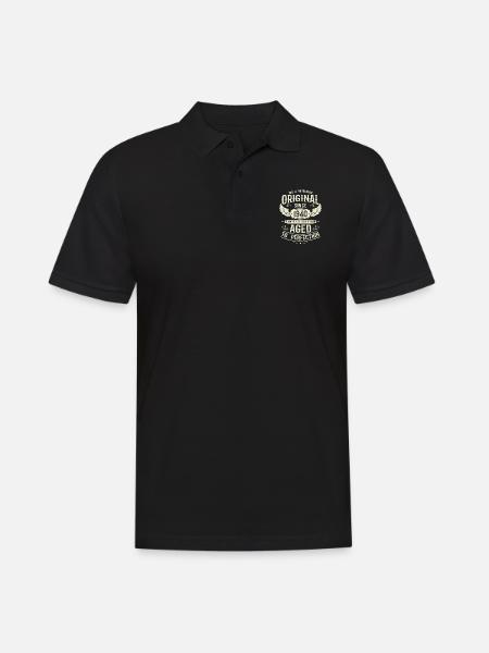Retro Gift 83 Years - Men's Polo Shirt - black