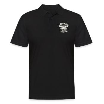Nostalgie pur: 82 Jahre Vintage Geschenk - Männer Poloshirt - Schwarz - Vorne - Kai (181cm)
